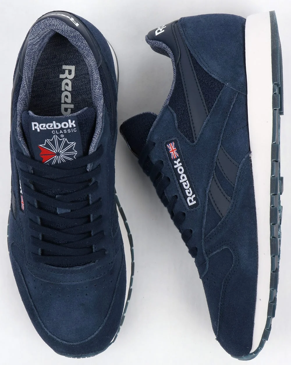 Reebok Classic Leather NM Trainers Navy/White - Image 2