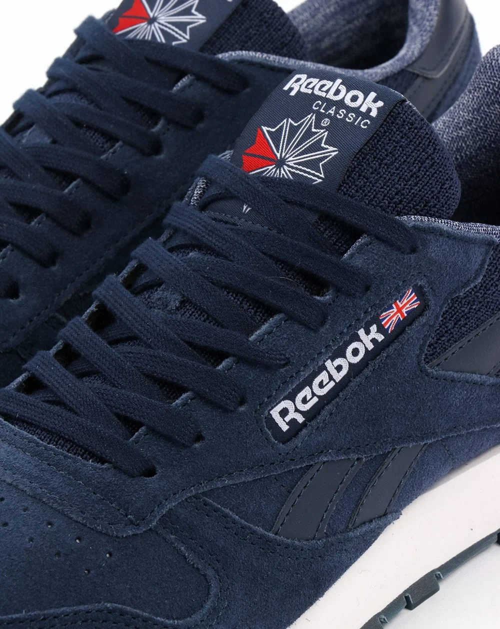 Reebok Classic Leather NM Trainers Navy/White - Image 3