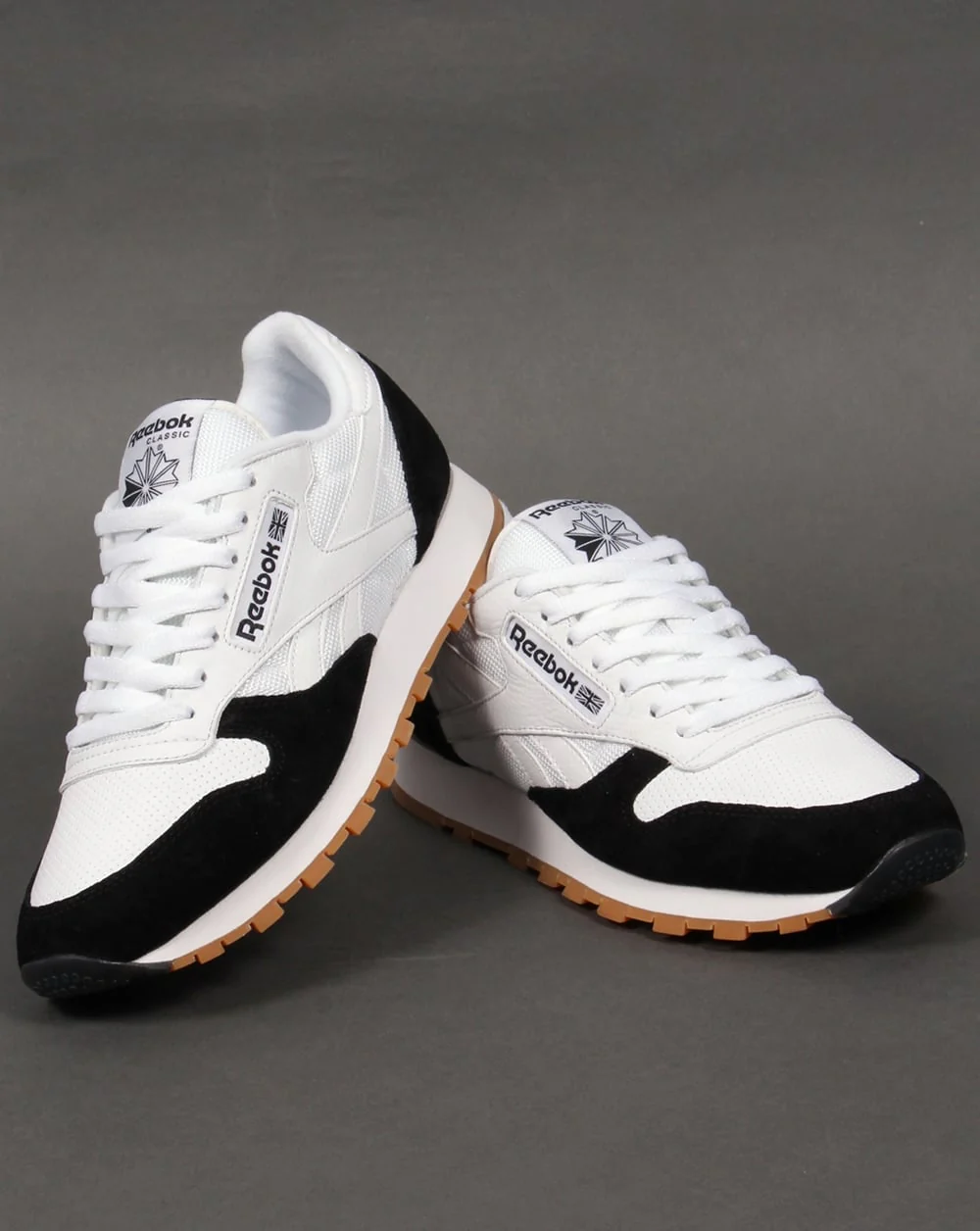 Reebok Classic Leather Perfect Split Trainers White/Black - Image 3