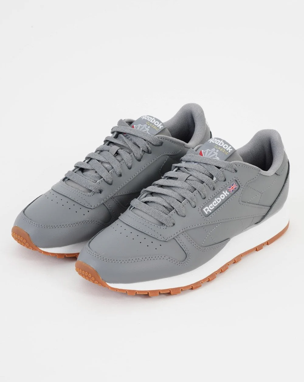 Reebok Classic Leather Trainers Pure Grey - Image 3