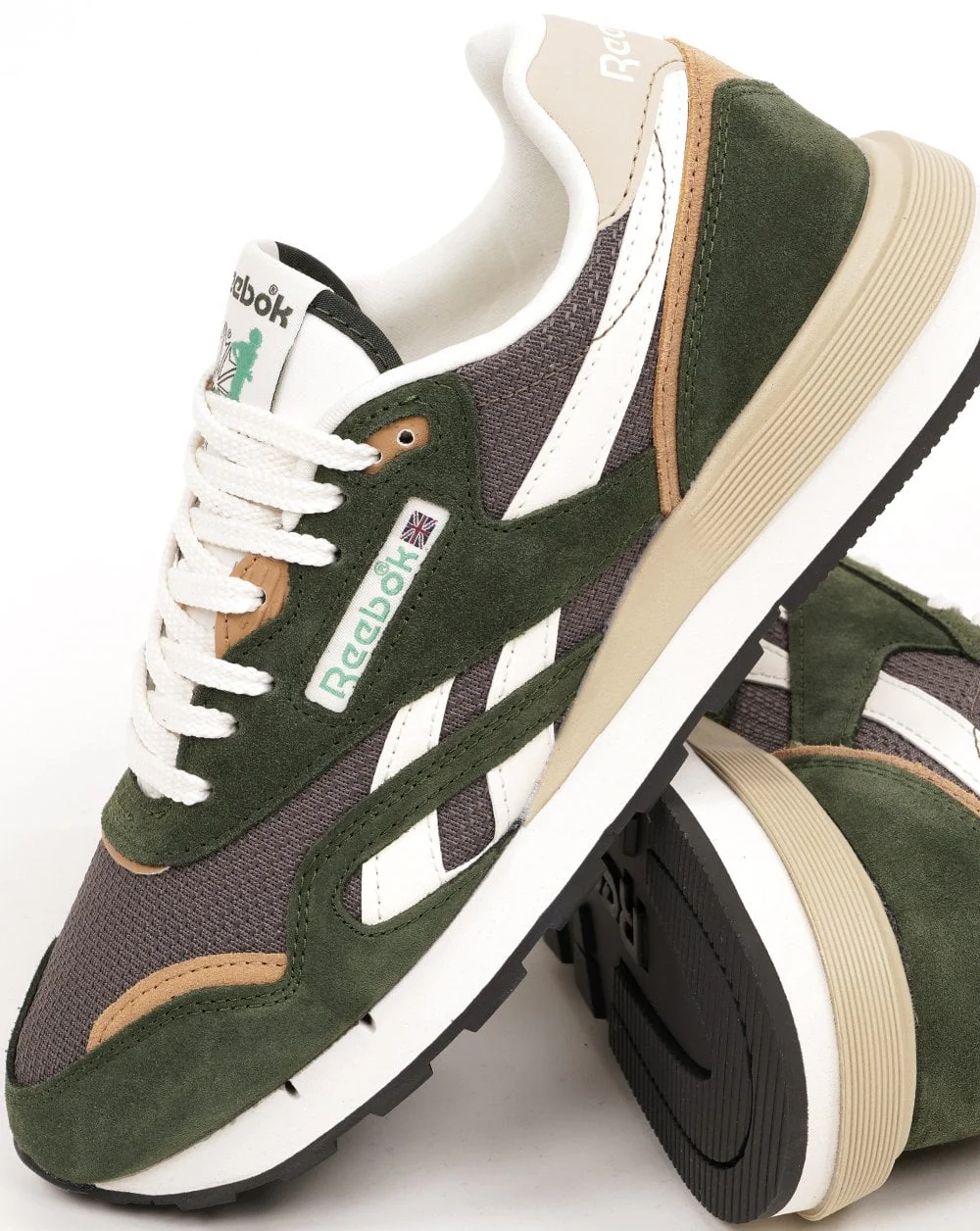 Reebok Classic Nylon 89 Trainers Grit Green/trek Grey/chalk