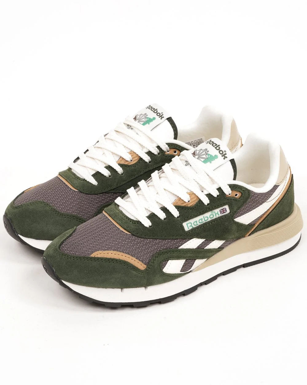 Reebok Classic Nylon 89 Trainers Grit Green/trek Grey/chalk - Image 2