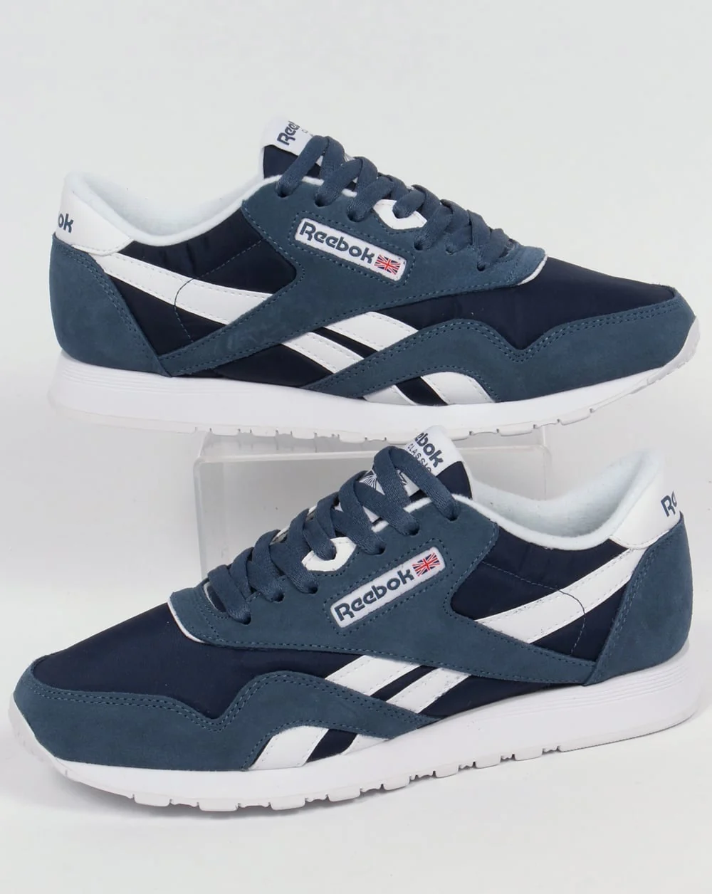 Reebok Classic Nylon Trainers Brave Blue/White