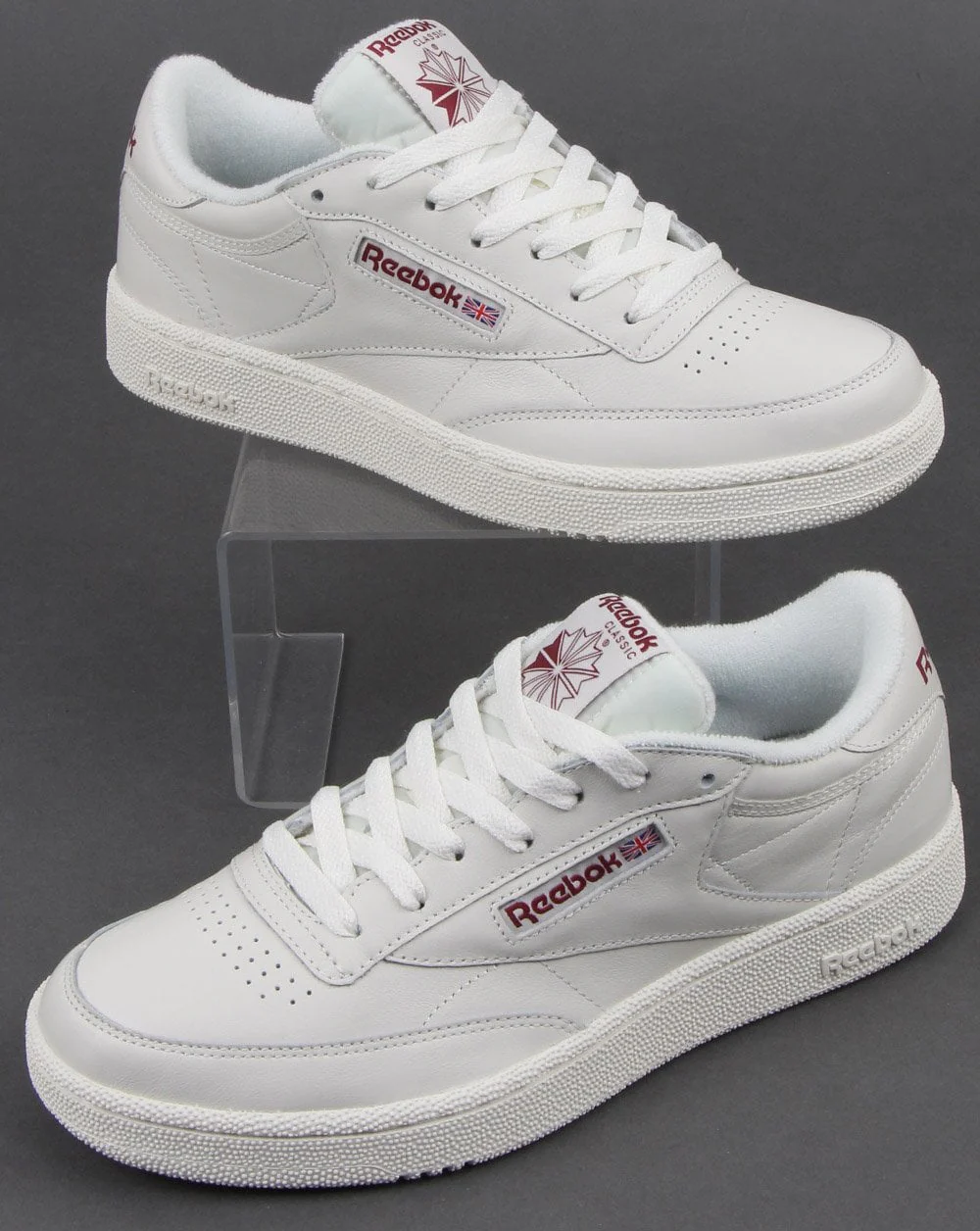 Reebok Club C 85 Trainers Chalk/meteor Red