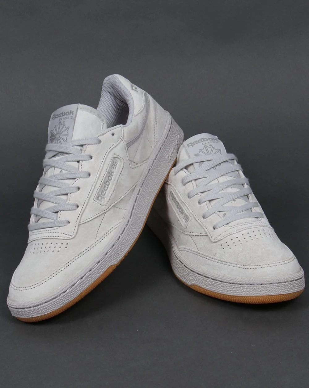 Reebok Club C 85 Trainers Steel/Carbon/Gum - Image 3
