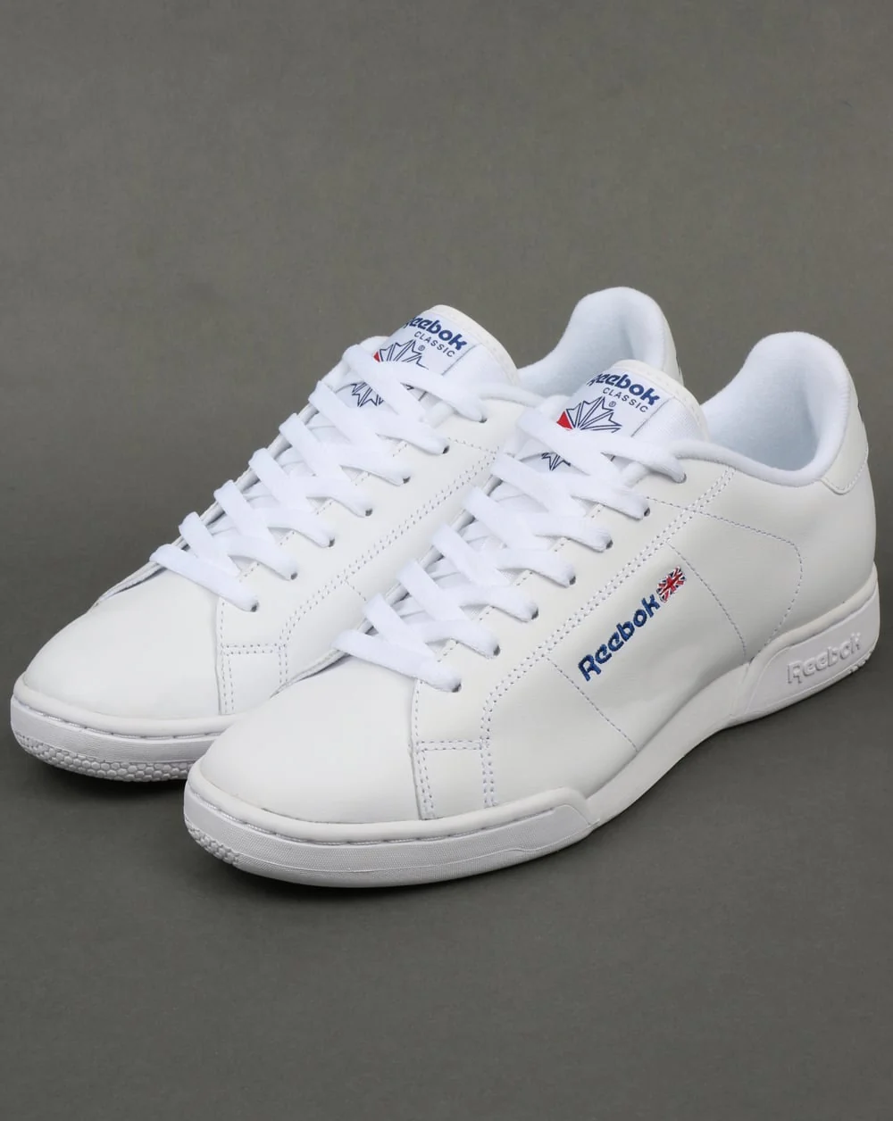 Reebok NPC II Trainers White/White - Image 4