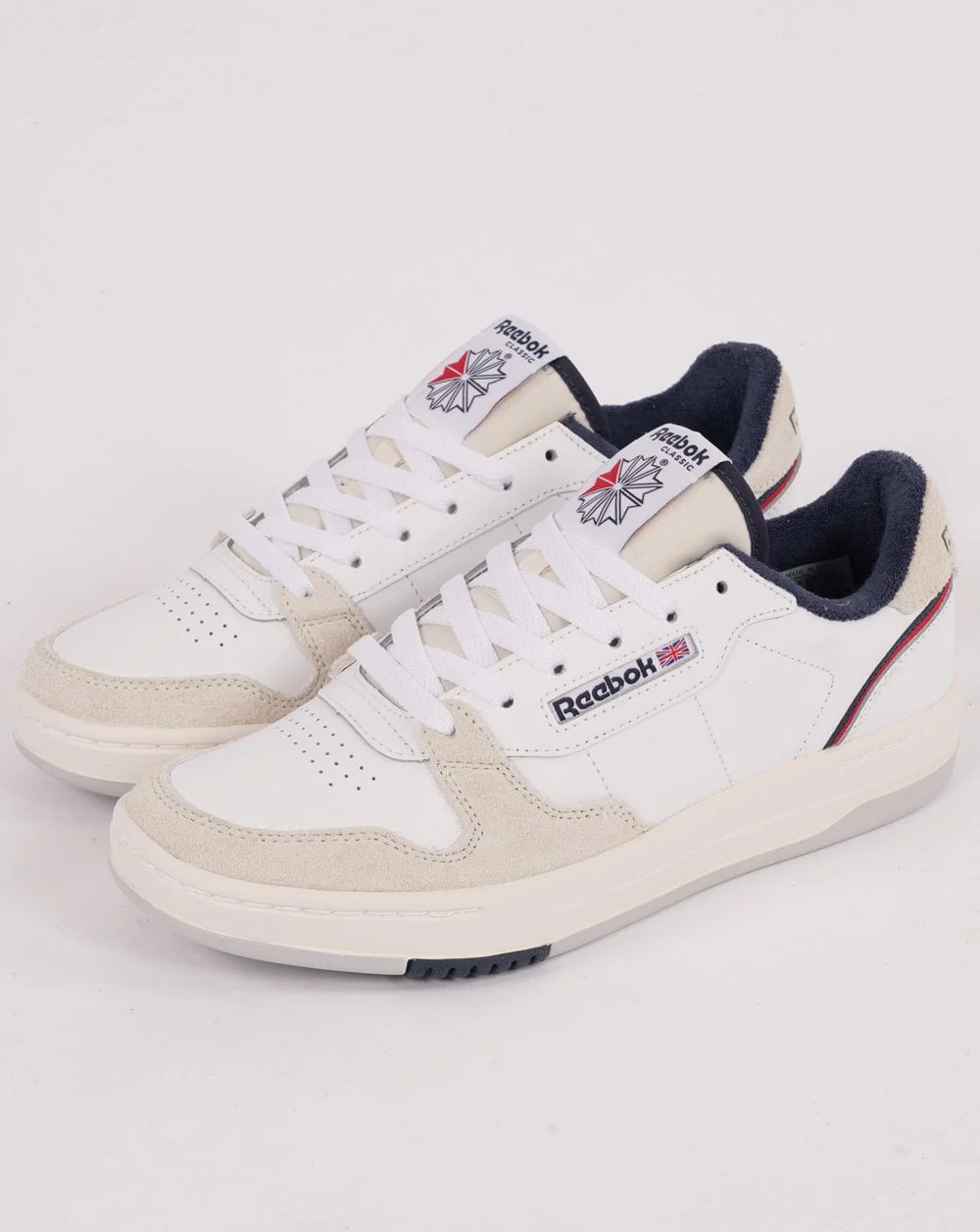 Reebok Phase Court Trainers White/Chalk/Navy - Image 4