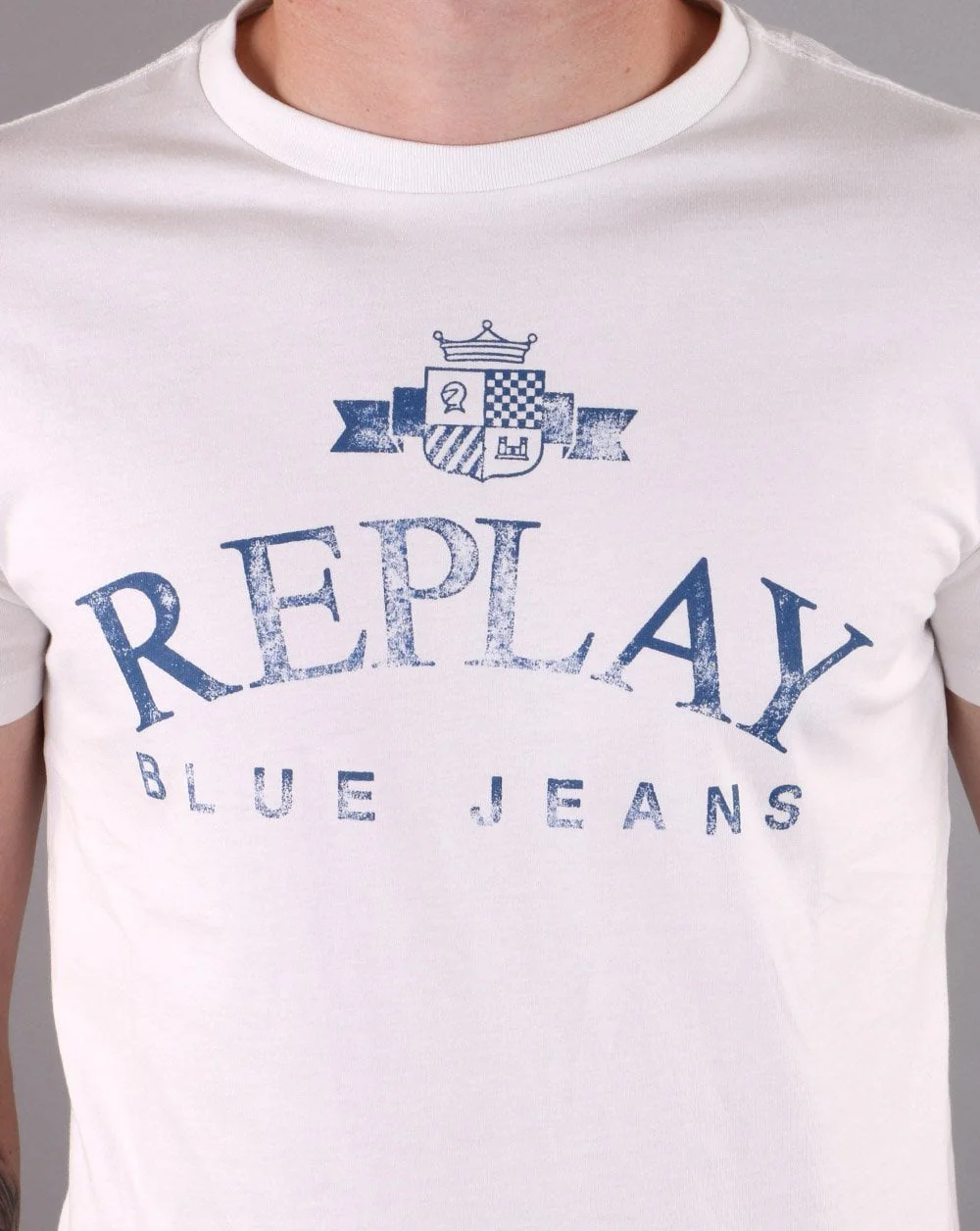Replay T-shirt Butter White - Image 3
