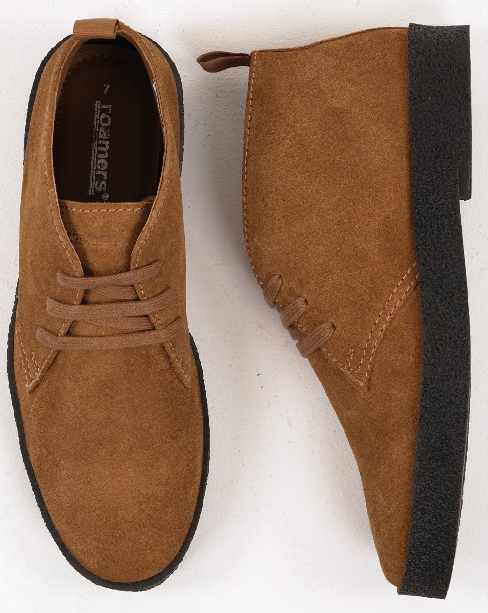 Roamers Revolver Suede Boots Tan - Image 3