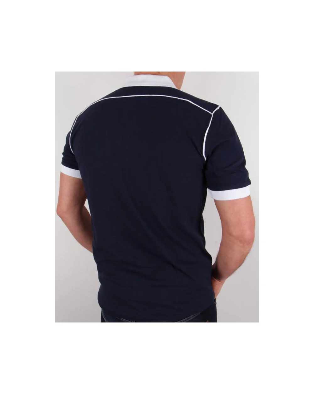 Sergio Tacchini Ace Polo Shirt Navy - Image 3
