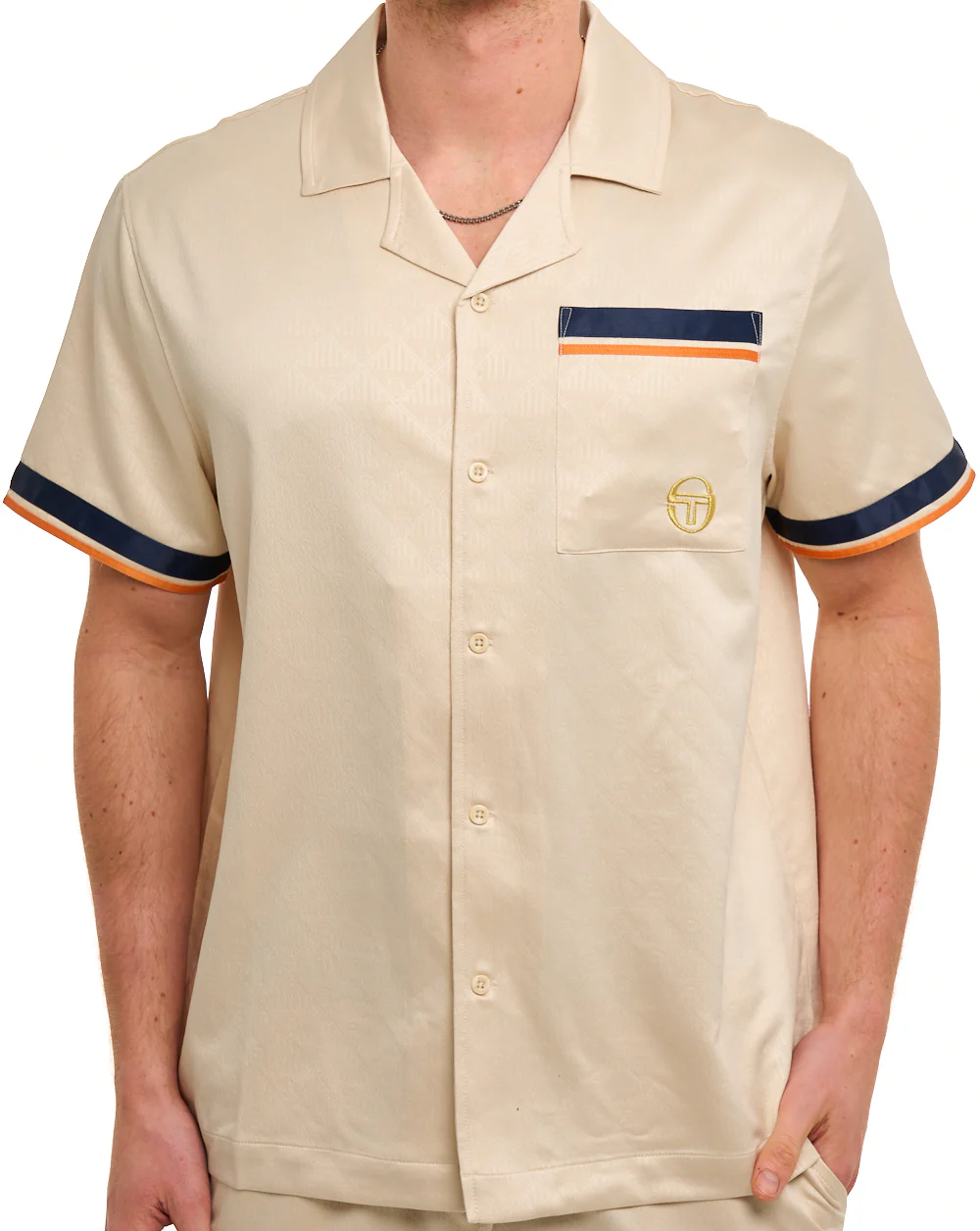 Sergio Tacchini Azzuri SS Shirt Sand - Image 3
