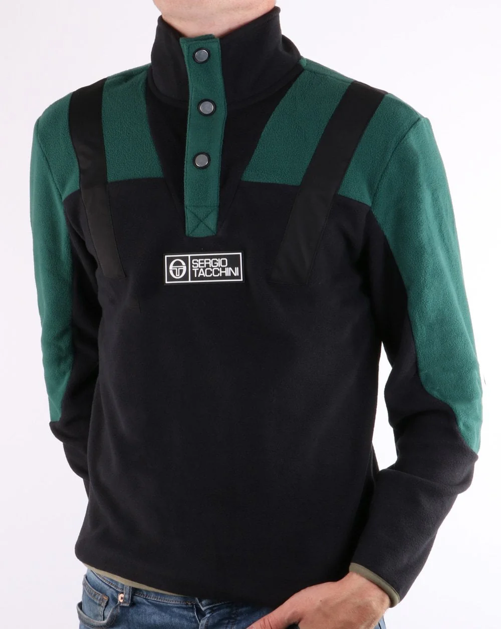 Sergio Tacchini Boom Polar Fleece Pullover Black - Image 2