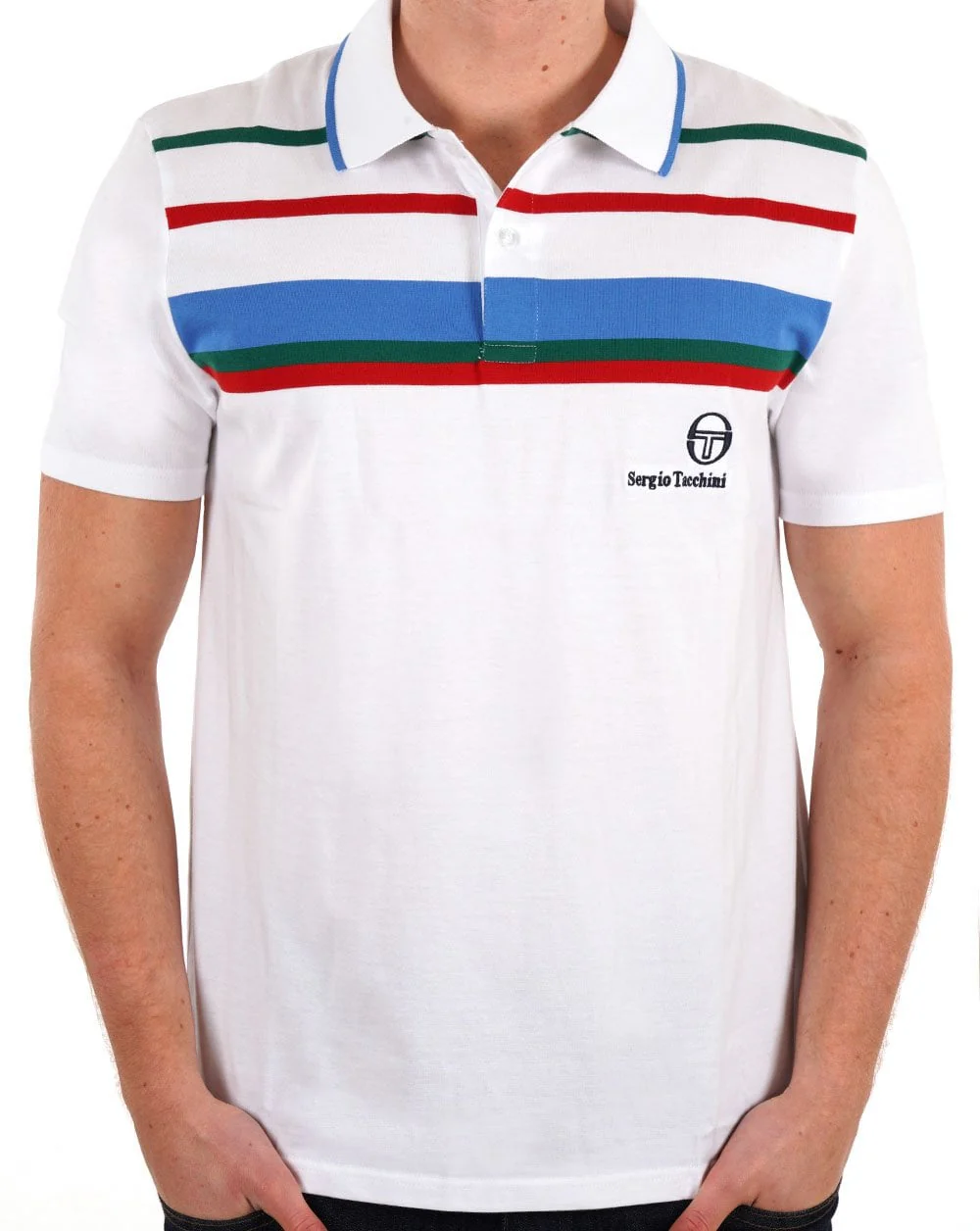 Sergio Tacchini Cash Polo Shirt White - Image 2
