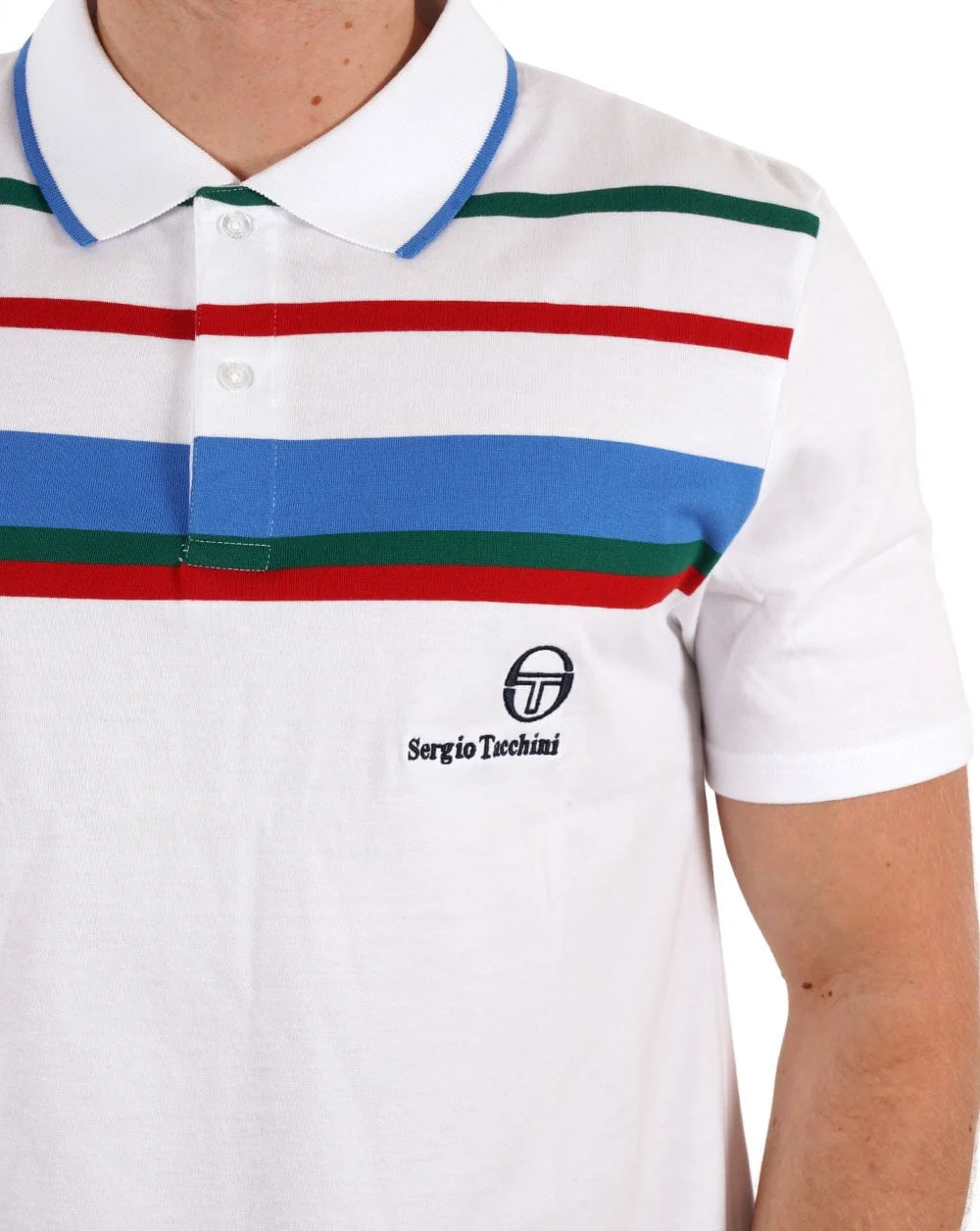 Sergio Tacchini Cash Polo Shirt White - Image 3