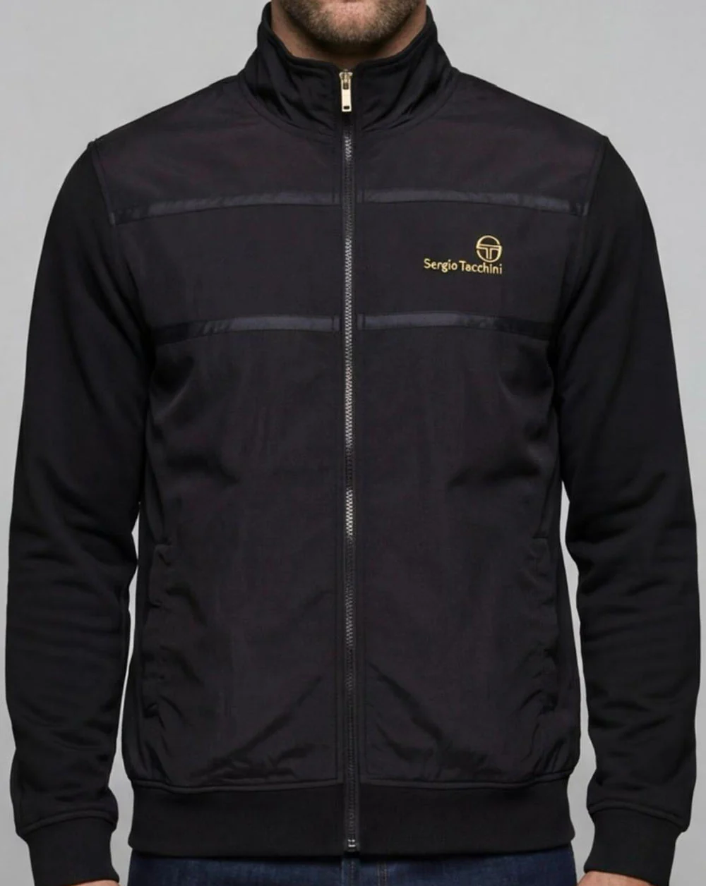 Sergio Tacchini Cassio Track Top Black - Image 2