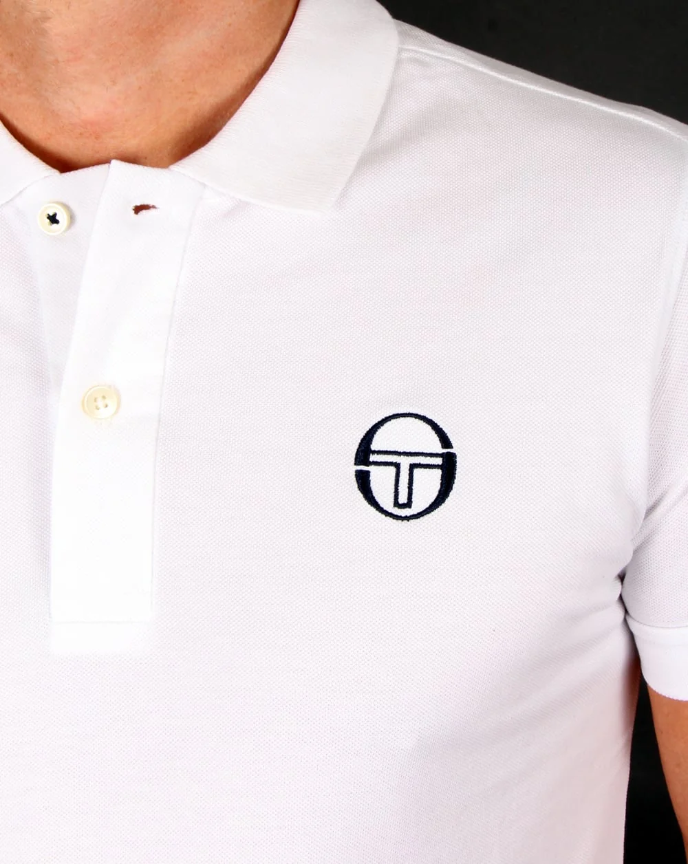 Sergio Tacchini Classic Polo Shirt White - Image 2