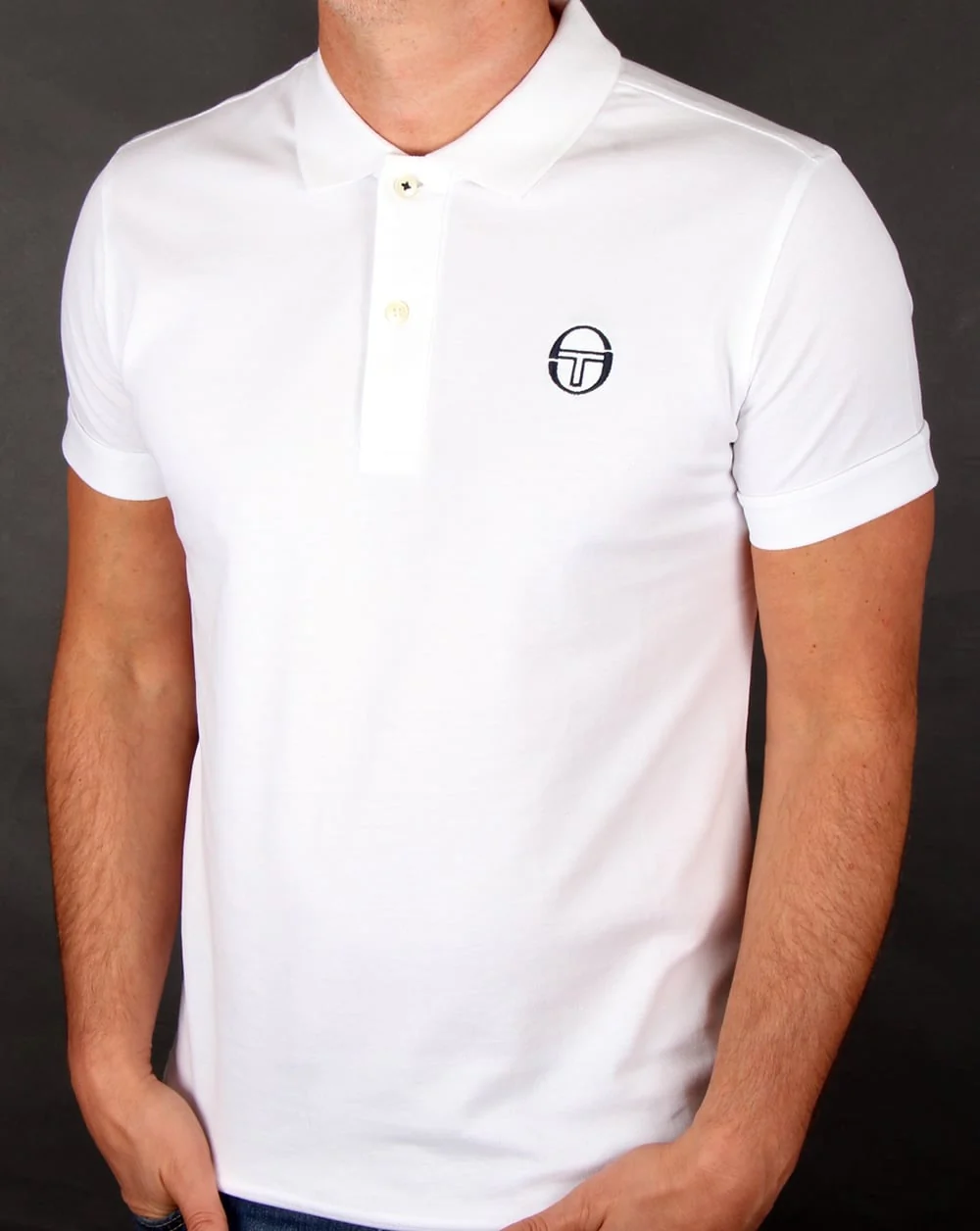 Sergio Tacchini Classic Polo Shirt White - Image 3