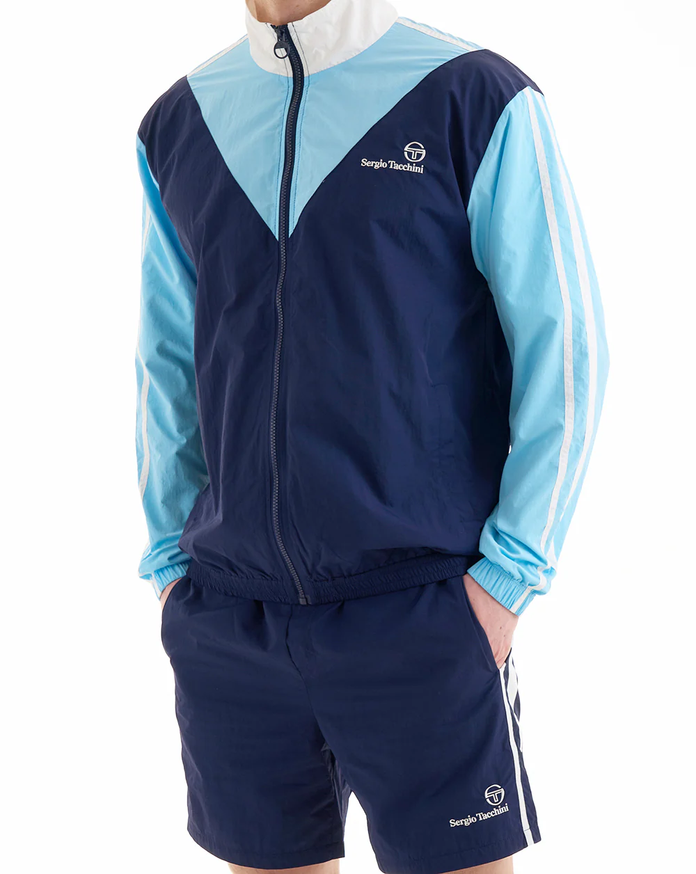 Sergio Tacchini Cortese Track Jacket Blue - Image 4