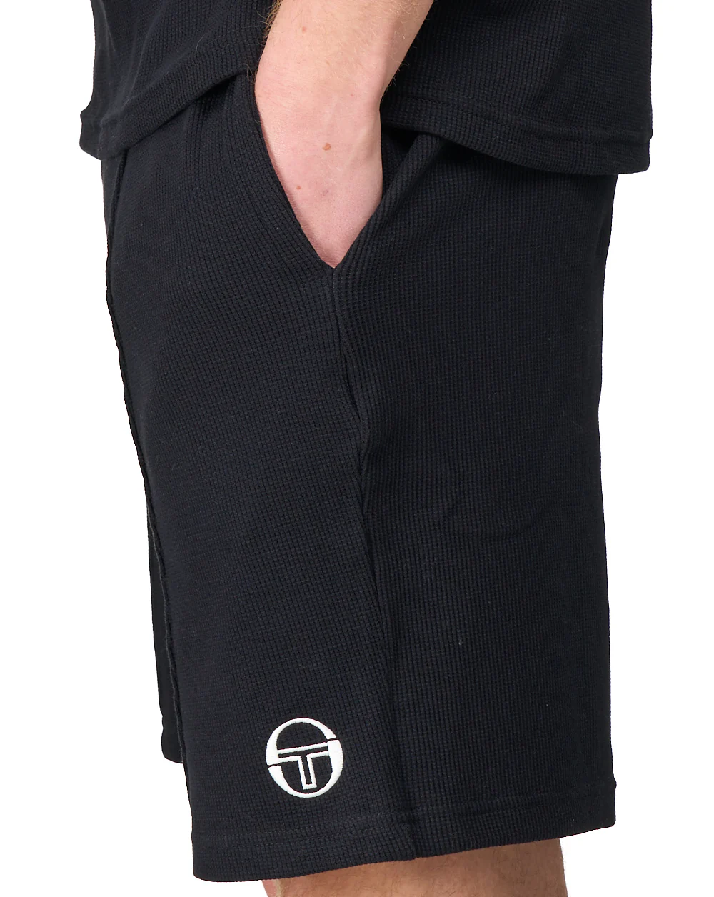 Sergio Tacchini Court Shorts Black - Image 2