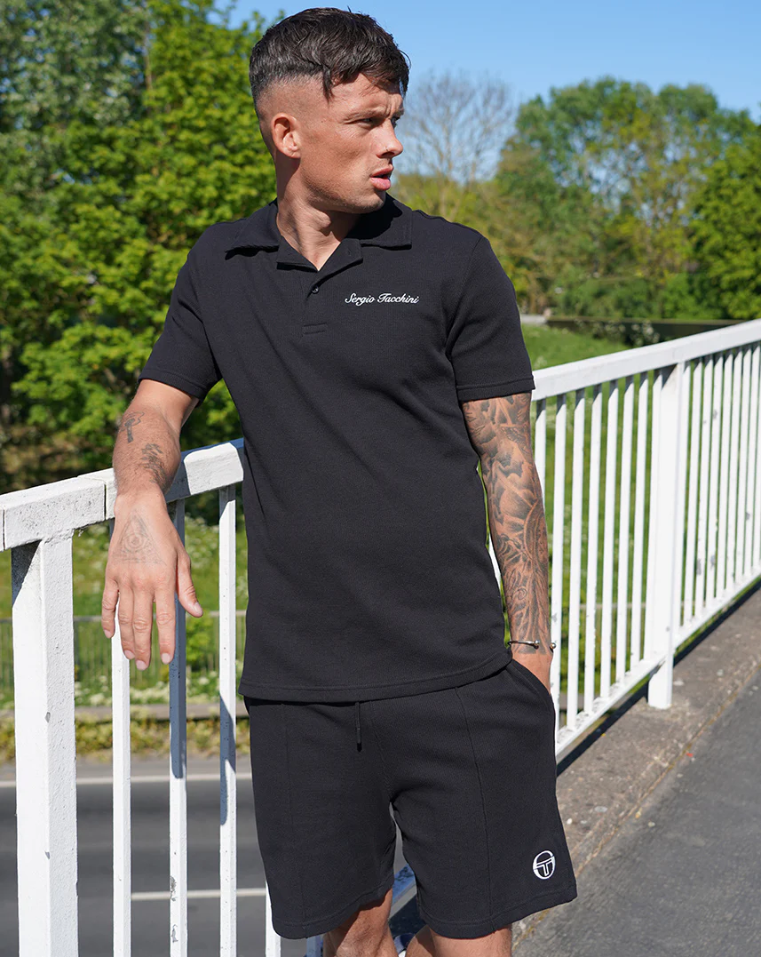 Sergio Tacchini Court Shorts Black - Image 3