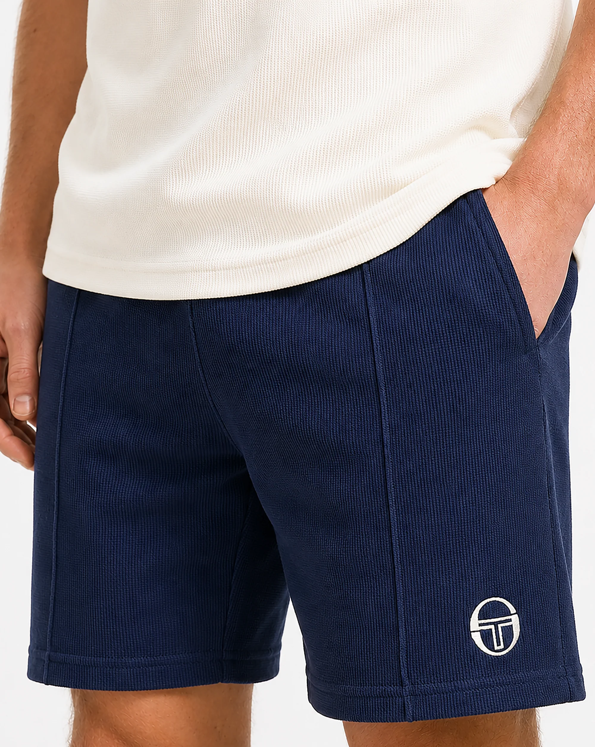 Sergio Tacchini Court Shorts Navy Blue