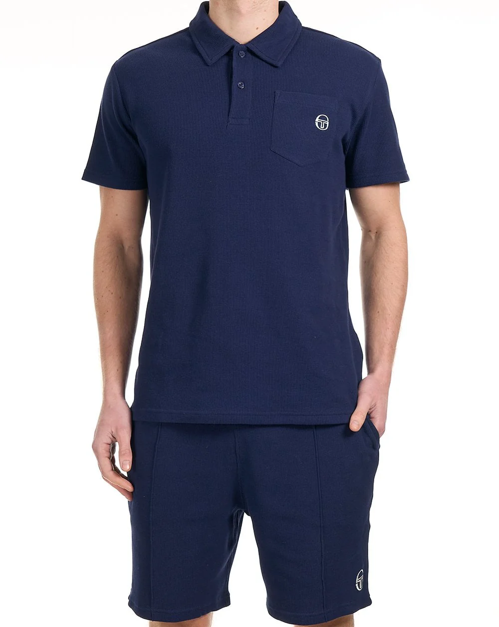 Sergio Tacchini Court Shorts Navy Blue - Image 4