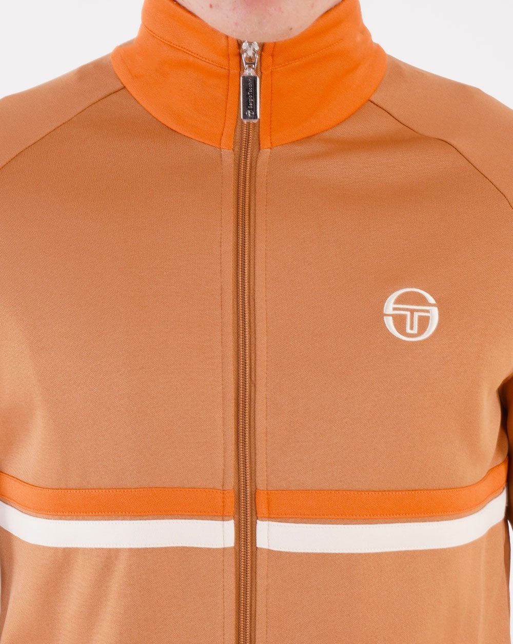 Sergio Tacchini Dallas Track Top Almond/Dark Orange - Image 3