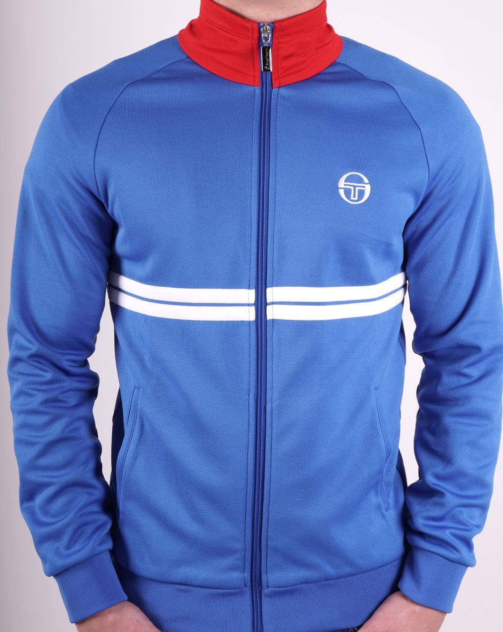 Sergio Tacchini Dallas Track Top Royal Blue/Red - Image 3
