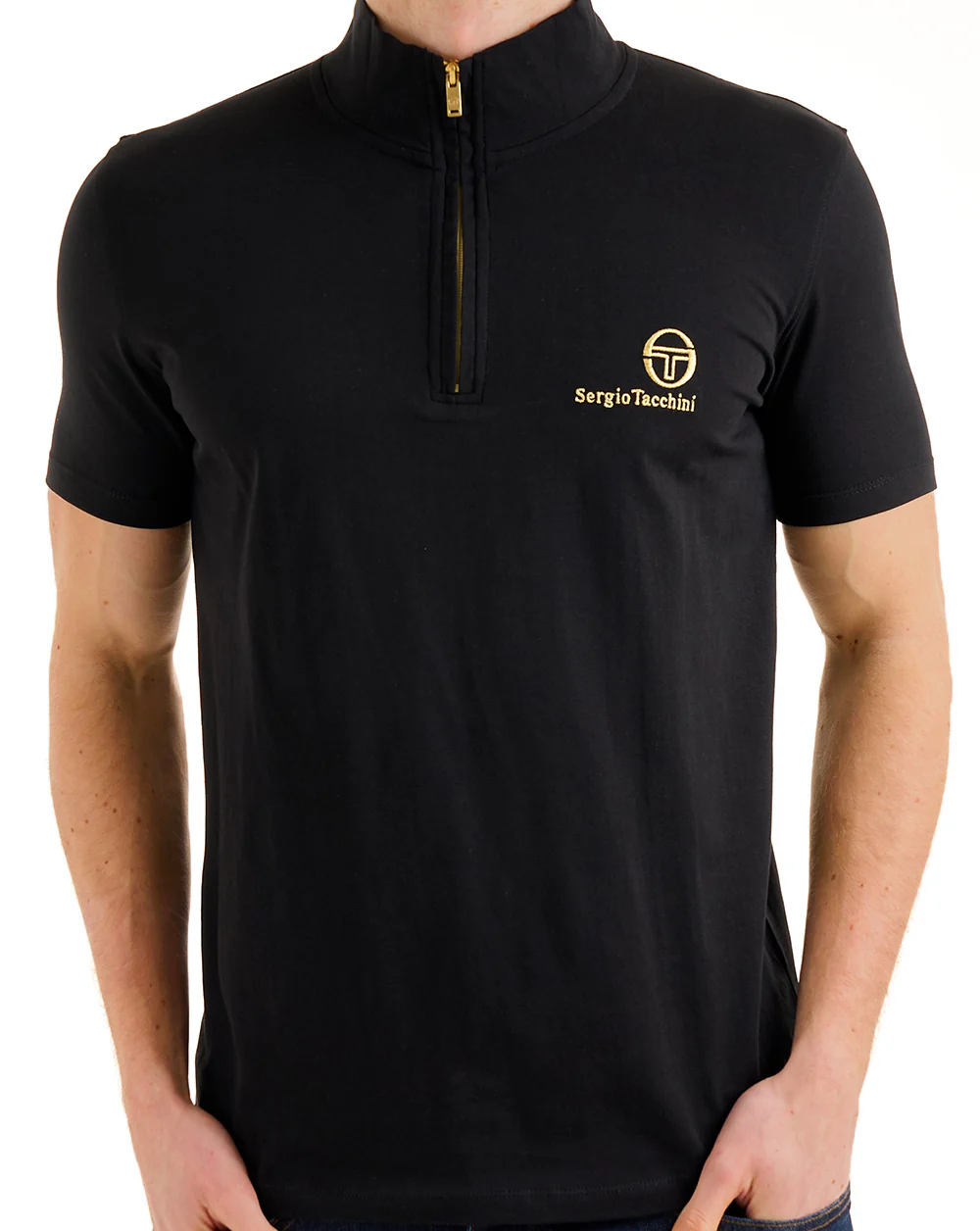 Sergio Tacchini Daytone 1/4 Zip Top Black - Image 2