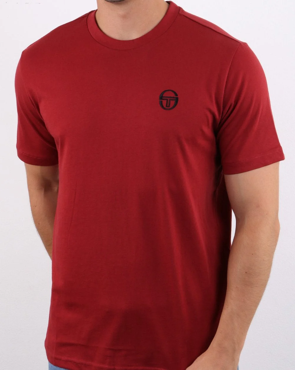 Sergio Tacchini Essentials T Shirt Merlot/black - Image 3