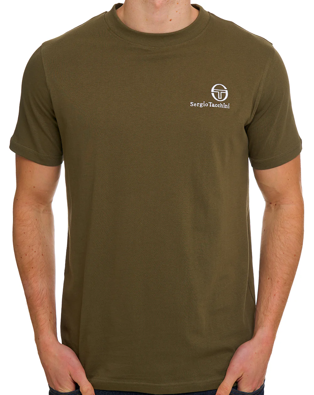Sergio Tacchini Felton T Shirt Dark Olive