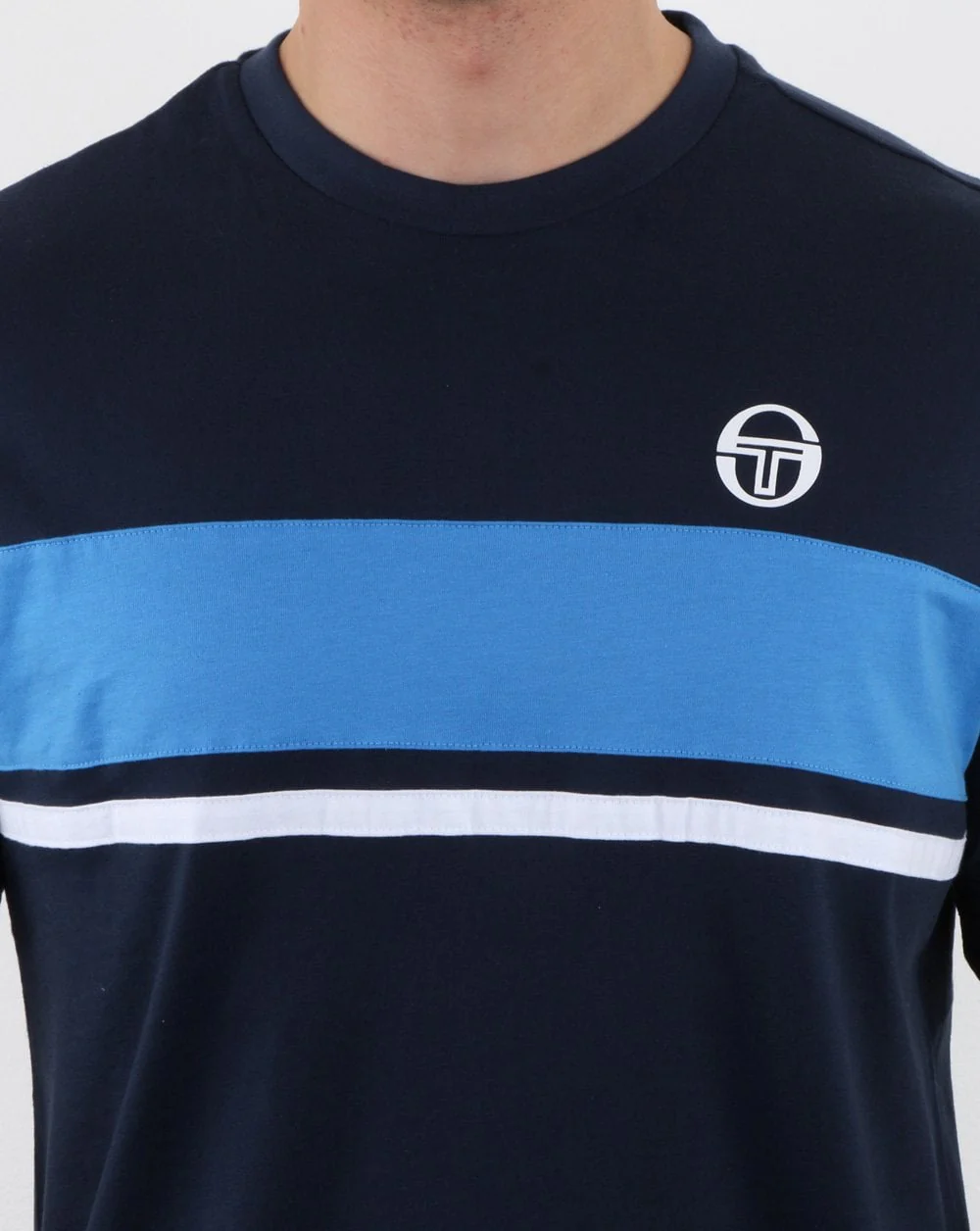 Sergio Tacchini Feluga T Shirt Navy/Blue - Image 3
