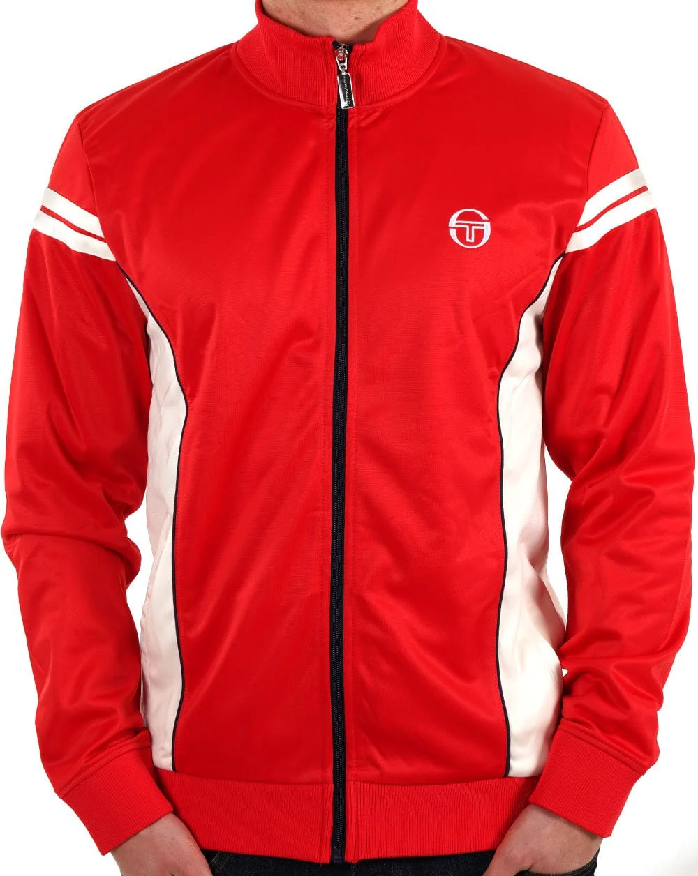 Sergio Tacchini Fjord Track Top Red / Off White