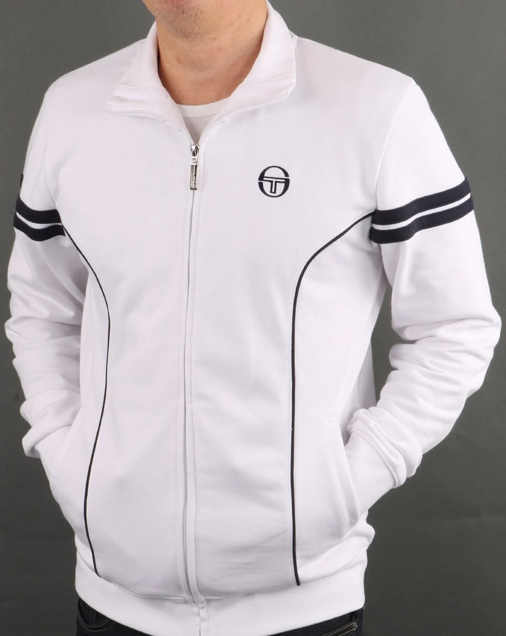 Sergio Tacchini Fjord Track Top White - Image 4