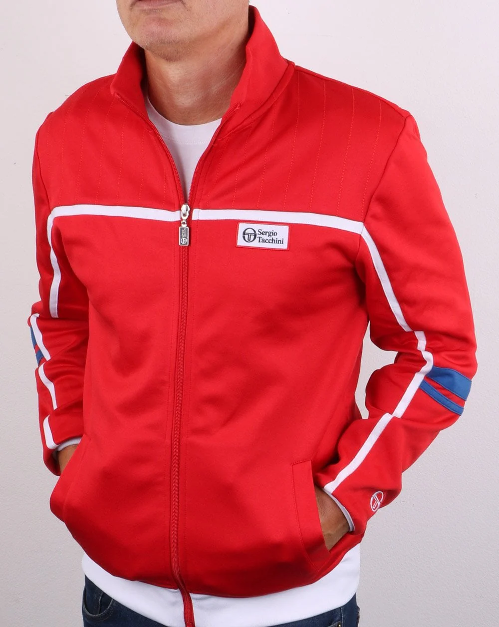 Sergio Tacchini Frankie Track Top Red - Image 2