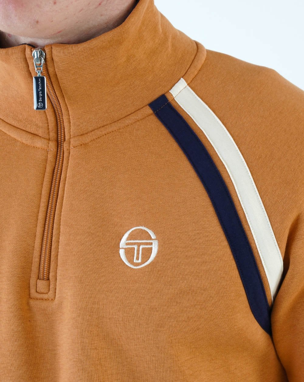 Sergio Tacchini Fratello 1/4 Zip Sweat Almond - Image 3