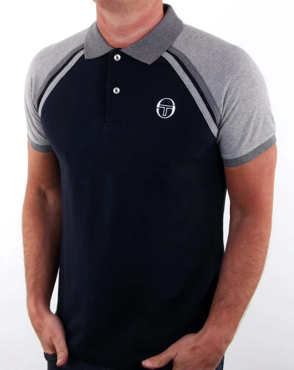Sergio Tacchini Ghibli Polo Shirt Navy/grey