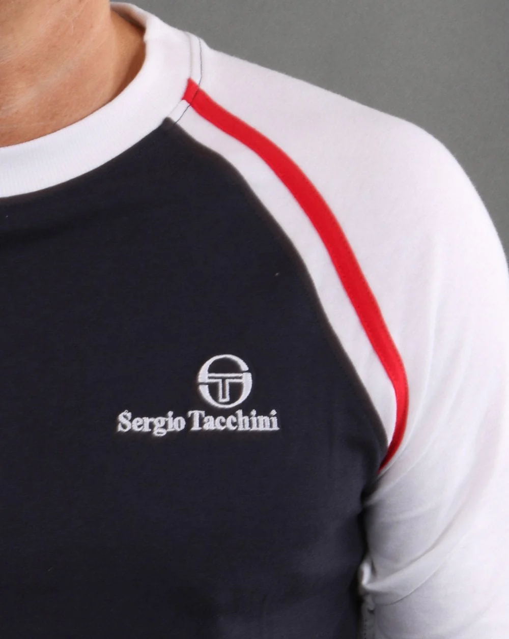 Sergio Tacchini Ghibli T Shirt Navy - Image 2