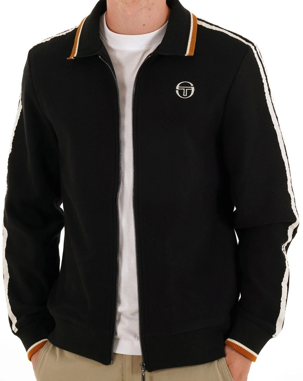Sergio Tacchini Giorno Track Top Black - Image 3