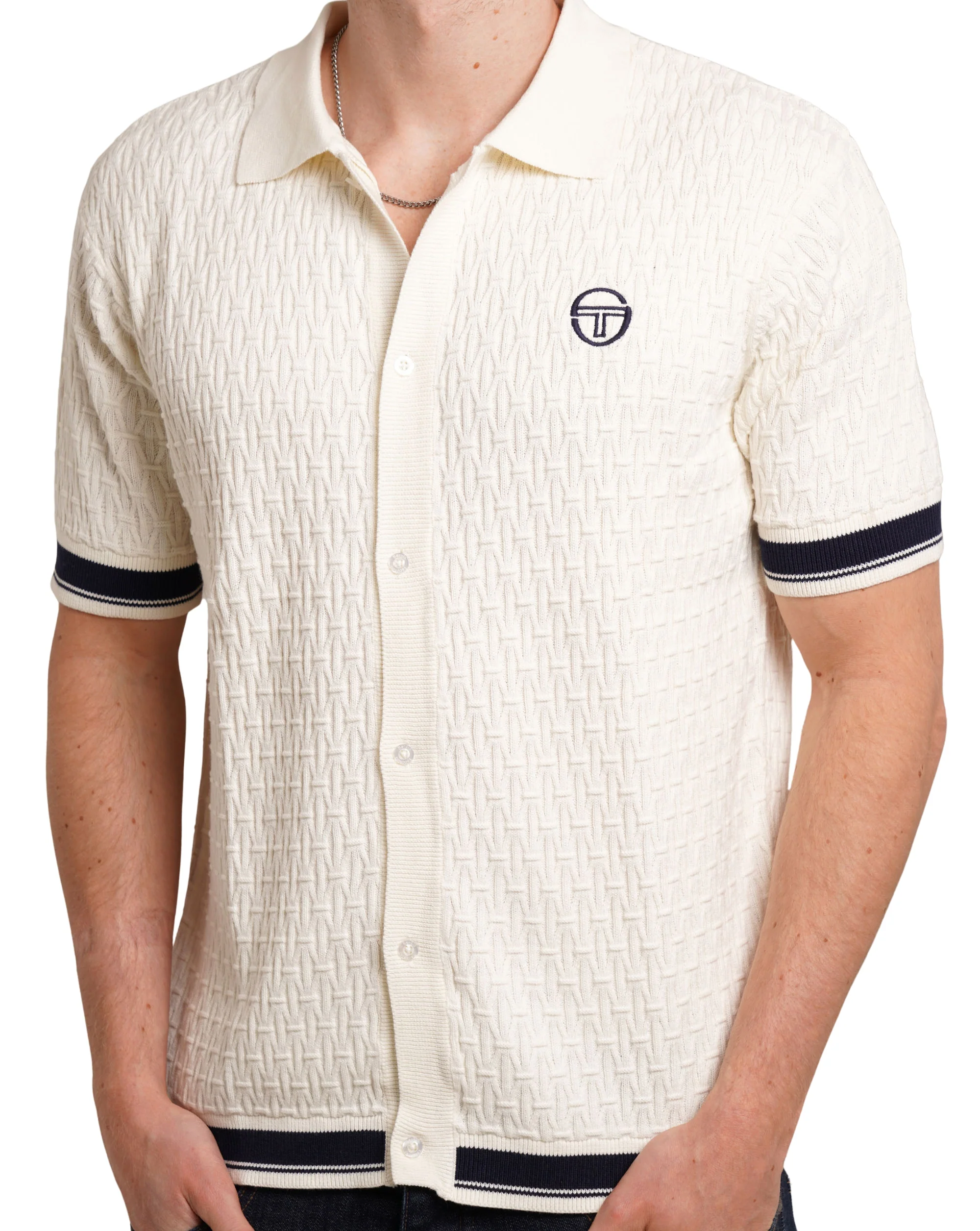 Sergio Tacchini Hendro Knit Polo Gardenia - Image 3