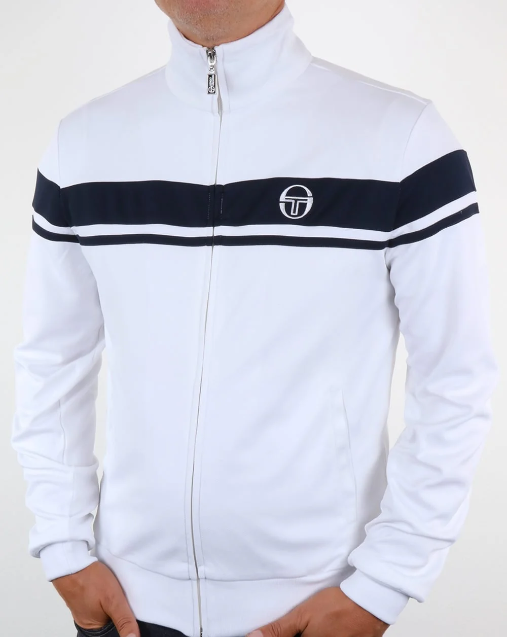 Sergio Tacchini Masters II Track Top White/Navy