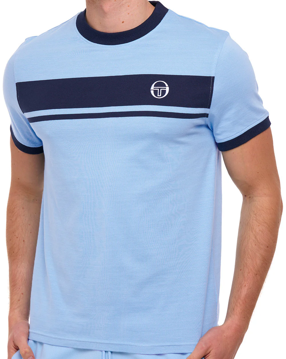 Sergio Tacchini Masters T Shirt Baltic Sea / Navy Blue