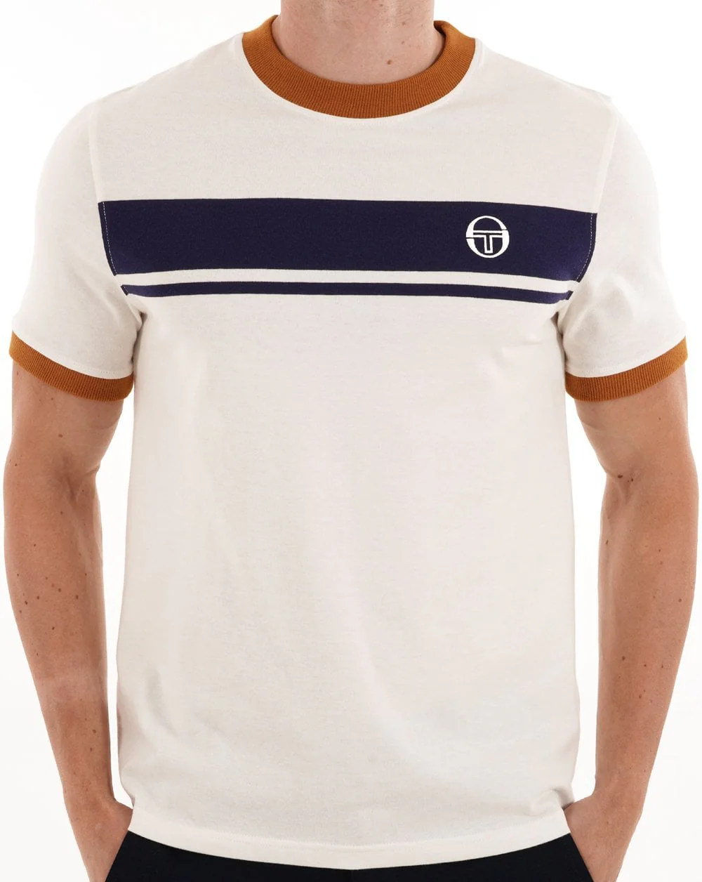 Sergio Tacchini Masters T Shirt Gardenia Navy - Image 2
