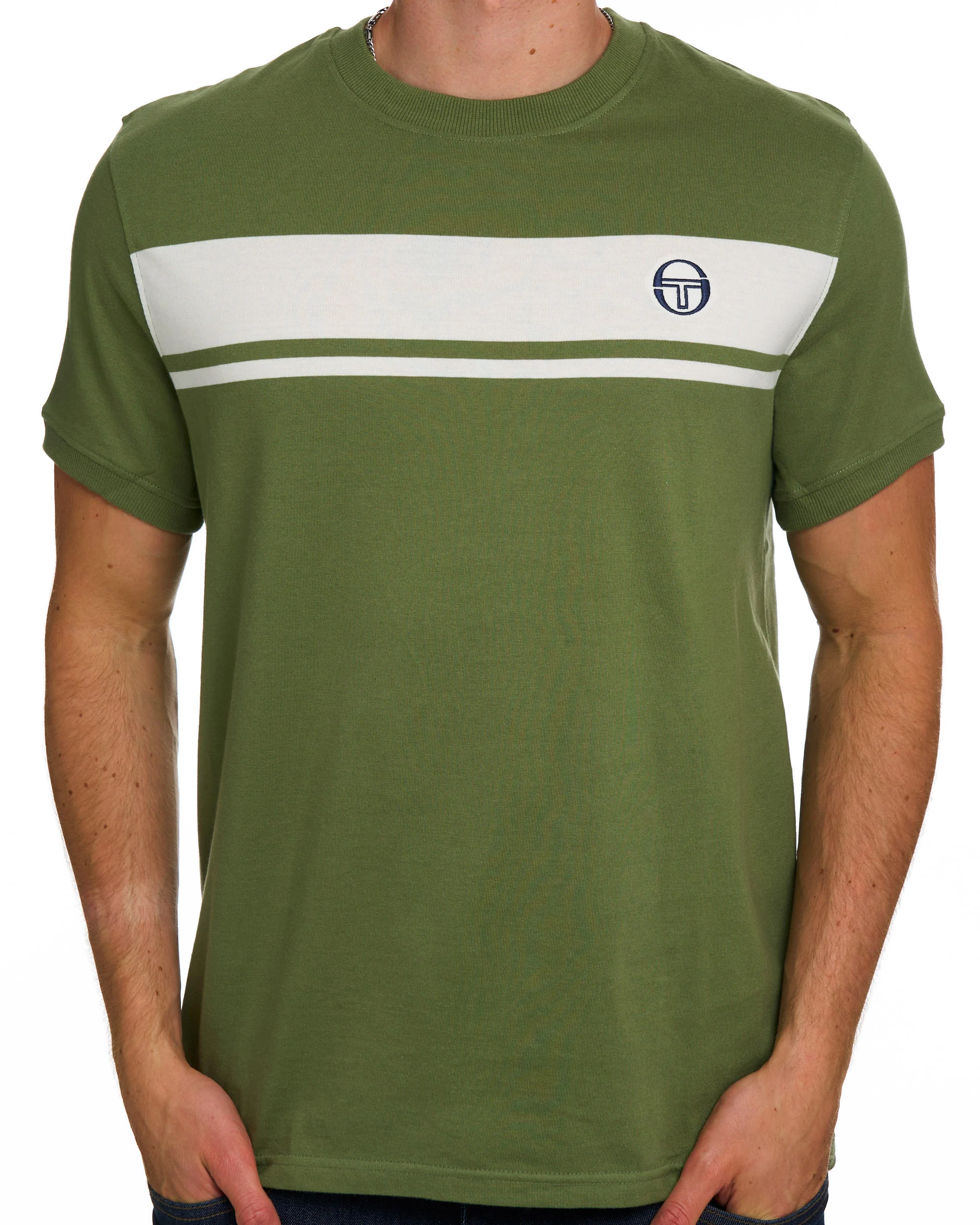 Sergio Tacchini Masters T Shirt Loden Gardenia