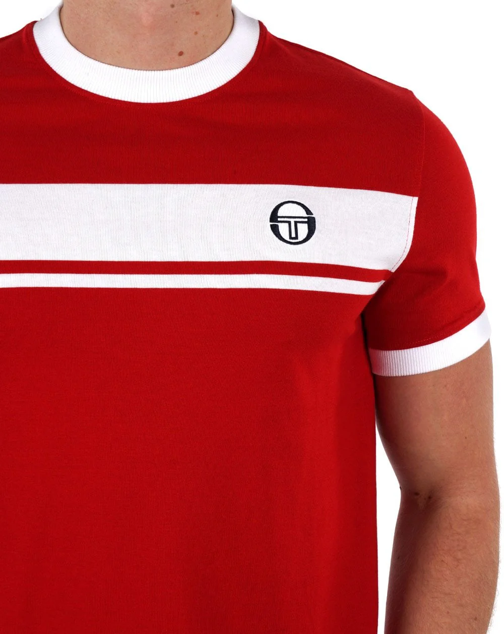Sergio Tacchini Masters T Shirt Red / White - Image 2