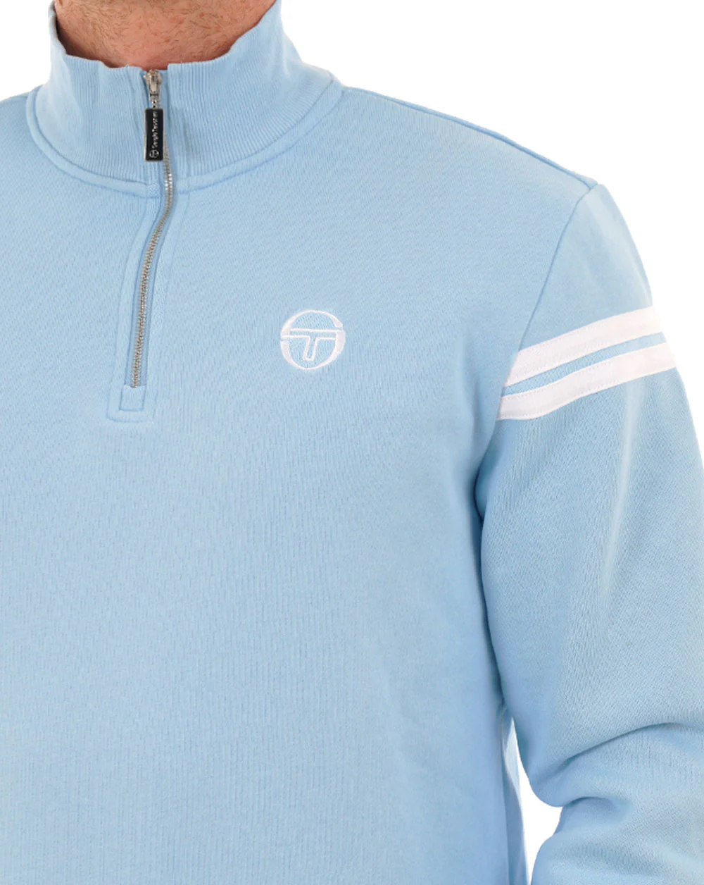 Sergio Tacchini Maurizio Zip Sweat Sky Blue - Image 3