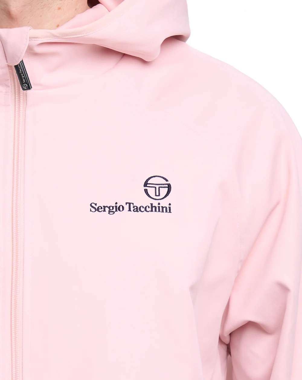 Sergio Tacchini Hooded Casual Jacket Soft Pink Rose - Image 4