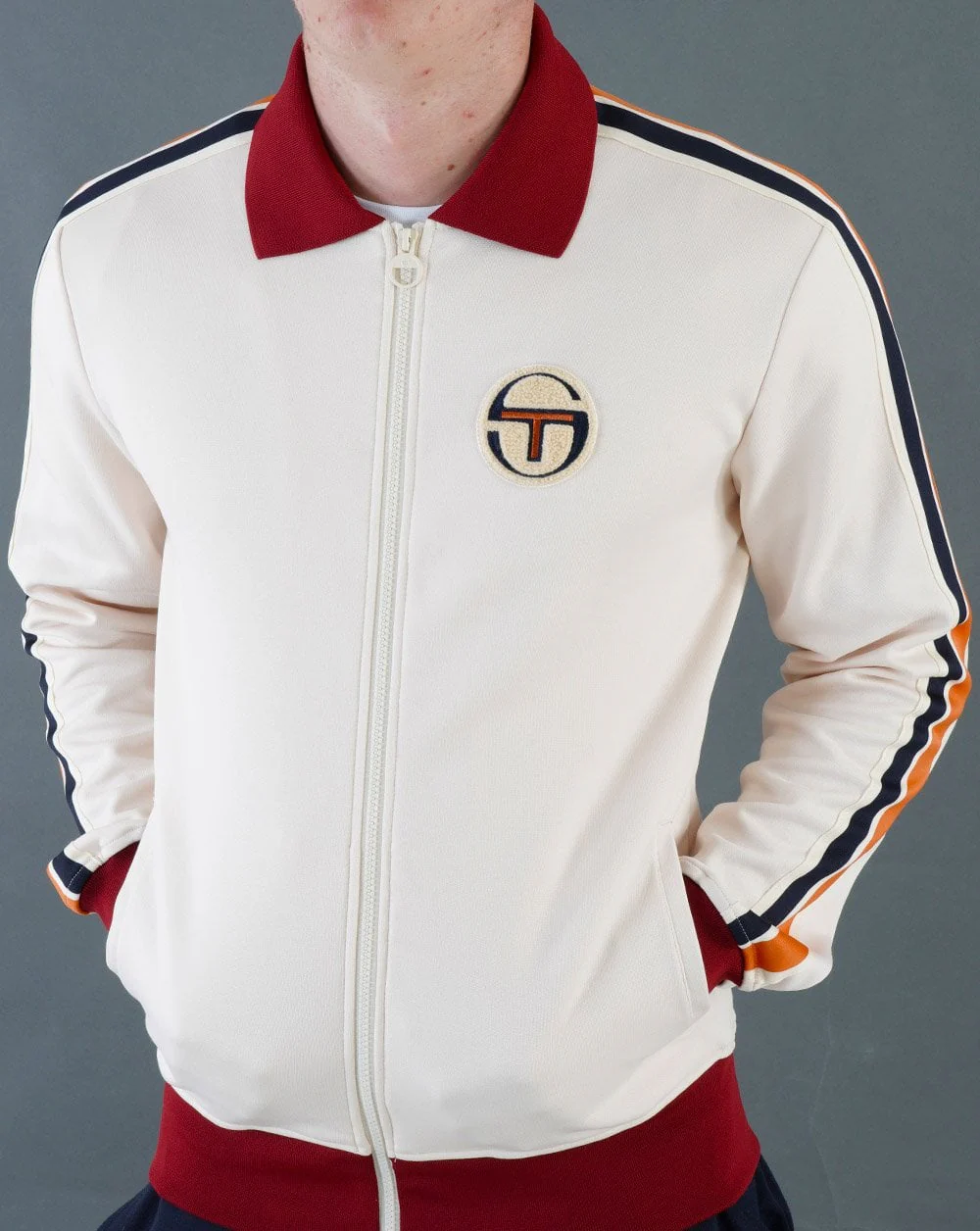 Sergio Tacchini Monte Track Top Buttercream - Image 3