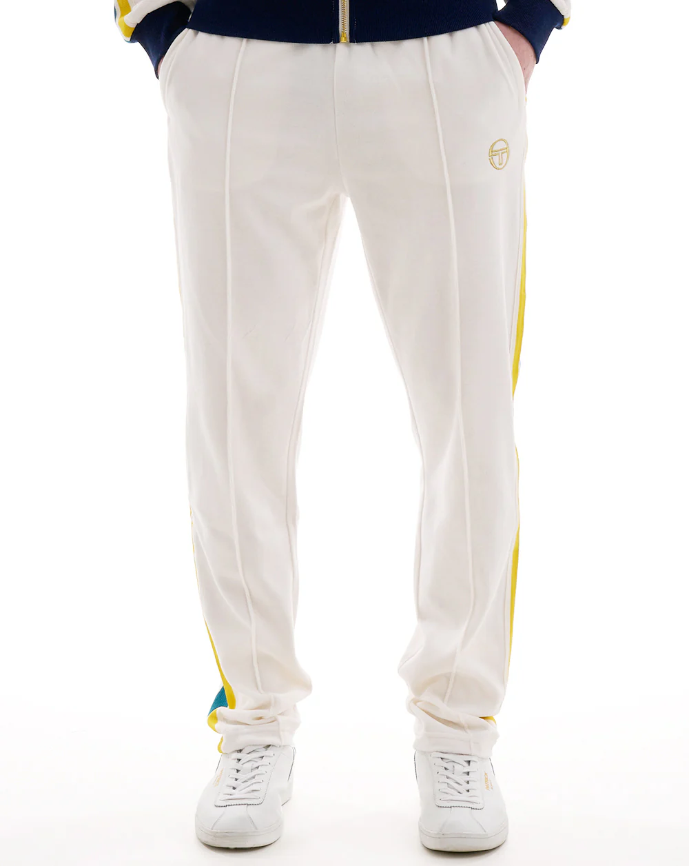 Sergio Tacchini Monte Velour Track Pants Gardenia - Image 3
