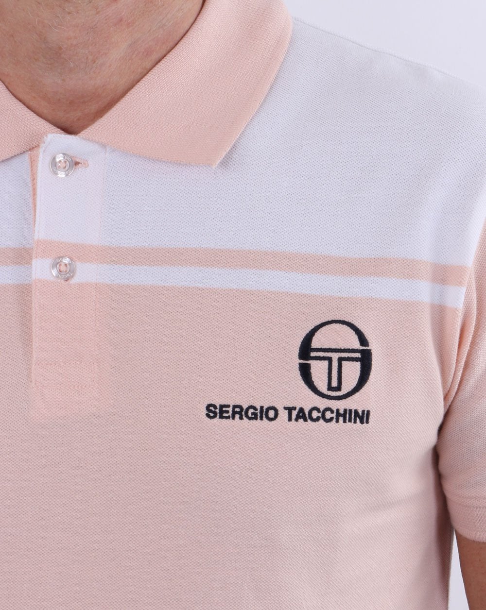 Sergio Tacchini New Young Line Polo Shirt Pink - Image 3